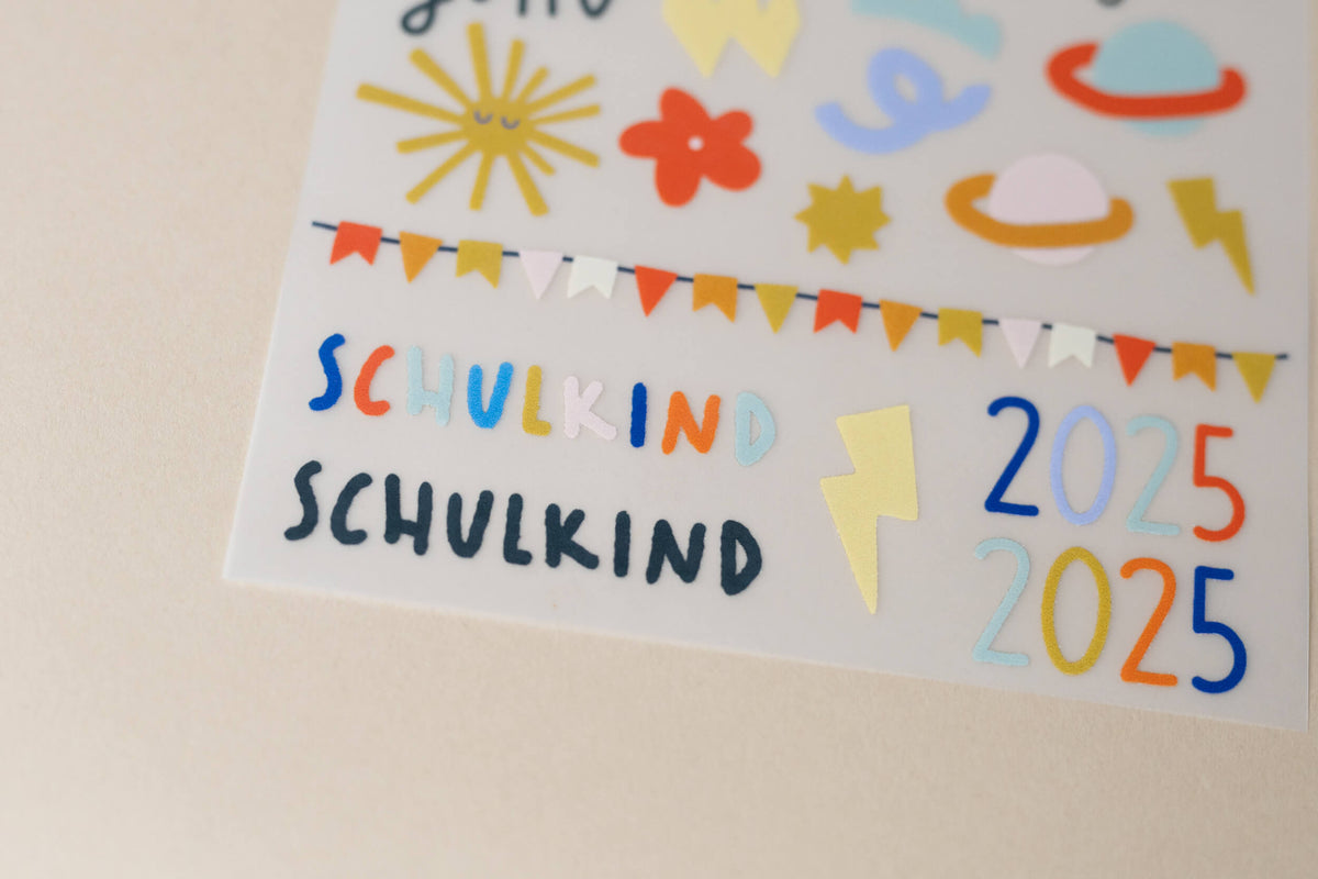 Bügelbilder - Schulkindsocken - Woogie