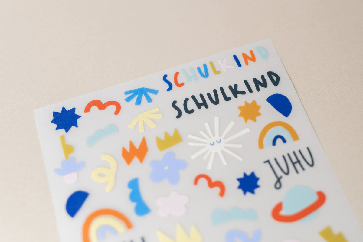 Bügelbilder - Schulkindsocken - Woogie