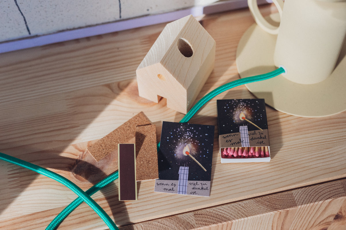 Streichholzhäuschen DIY Set - zum Selbstanmalen