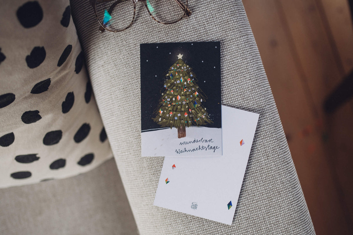Weihnachtskarte - Weihnachtskugel Frohes Fest