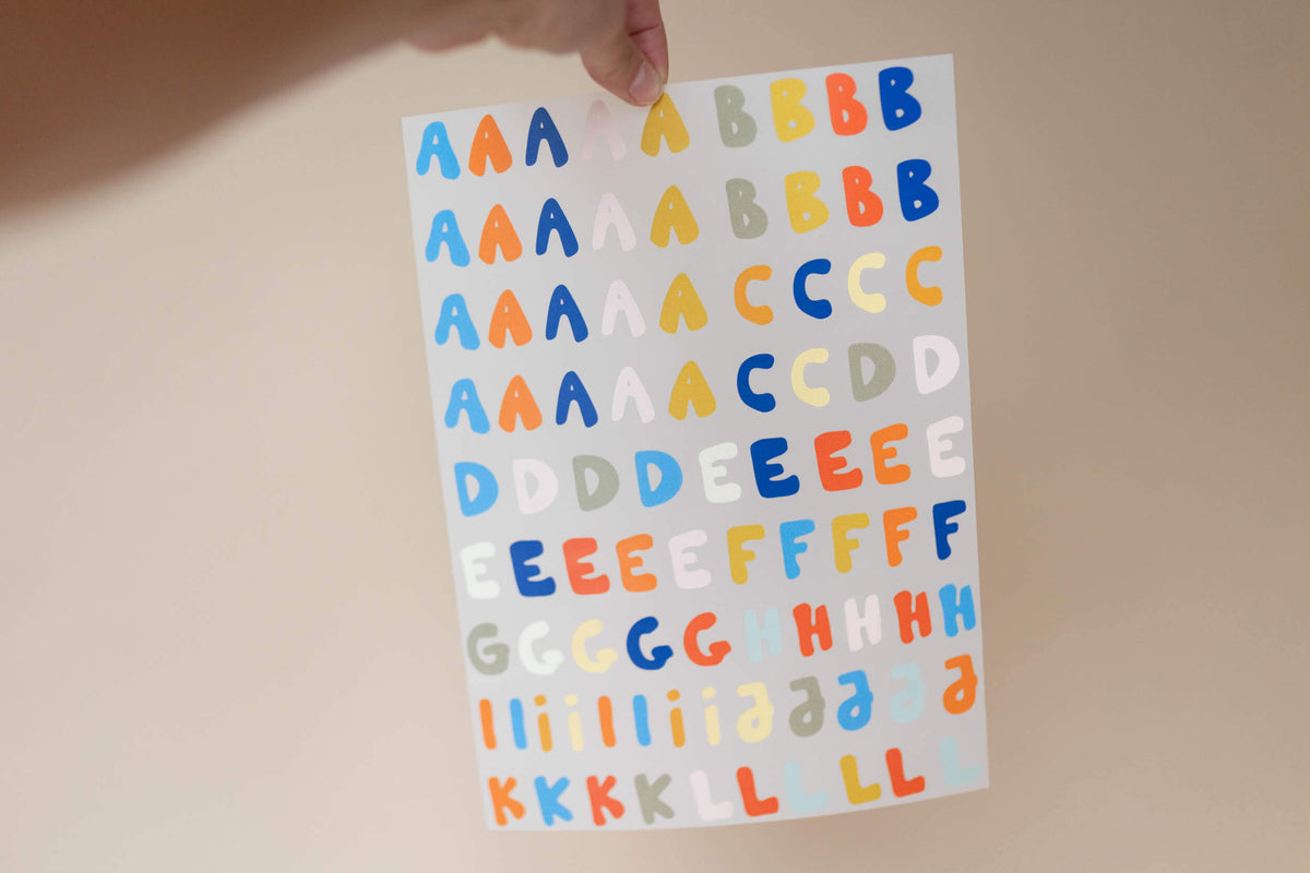Bügelbuchstaben Kreativset - Woogie + Motivbogen