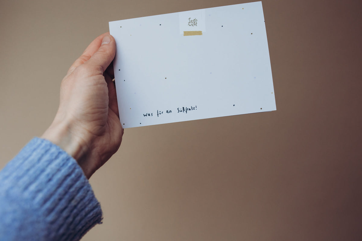 Klappkarte - Willkommen personalisiert