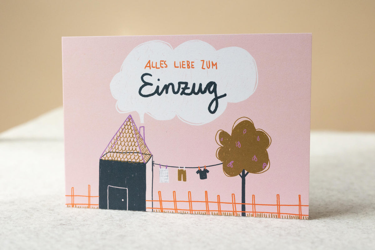 Klappkarte -Einzug