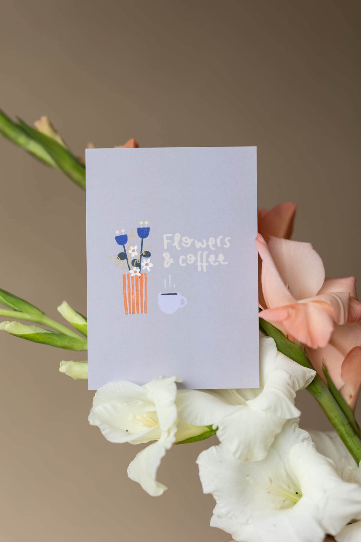 Karte - Flowers & Coffee