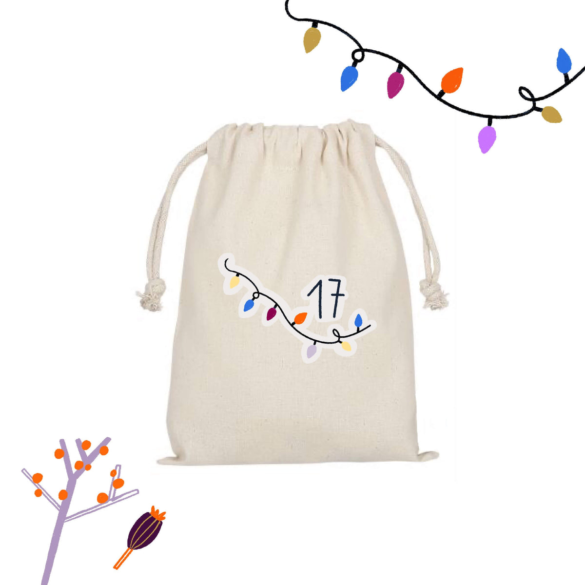 Bügelbilderset für den Adventskalender - mini