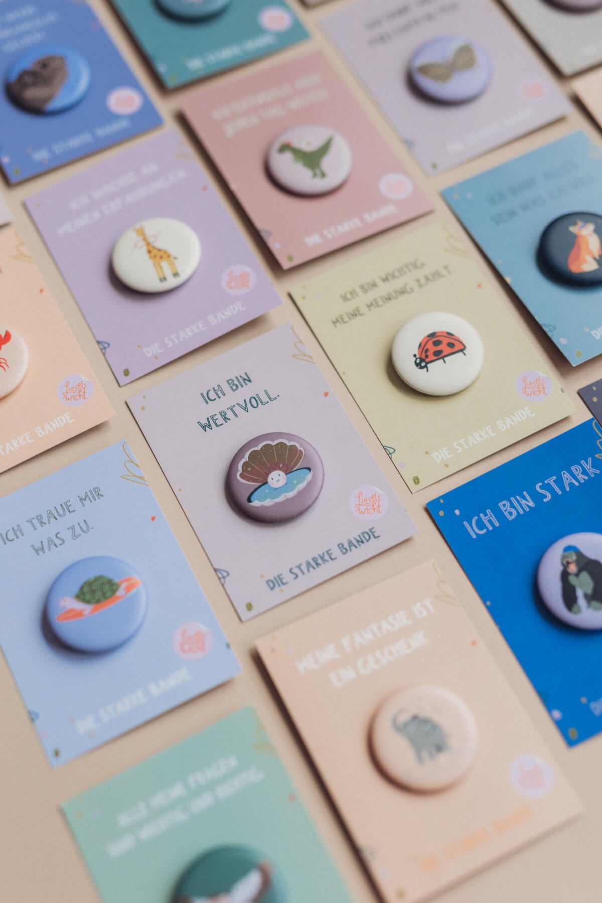 Button mit Affirmation - Wal - Ich glaube fest an mich