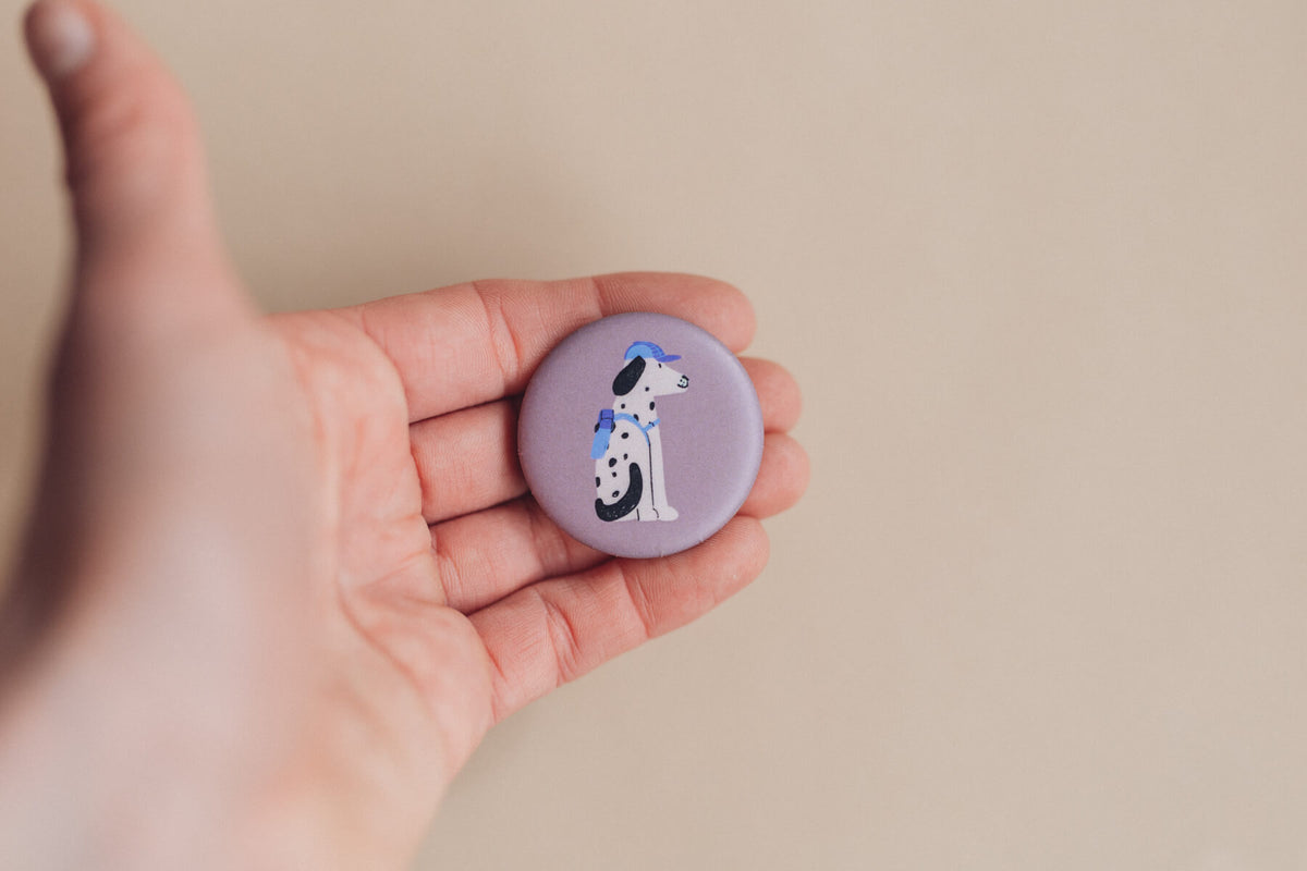 Button mit Affirmation - Hund - Ich bin ein guter Freund - die starke Bande