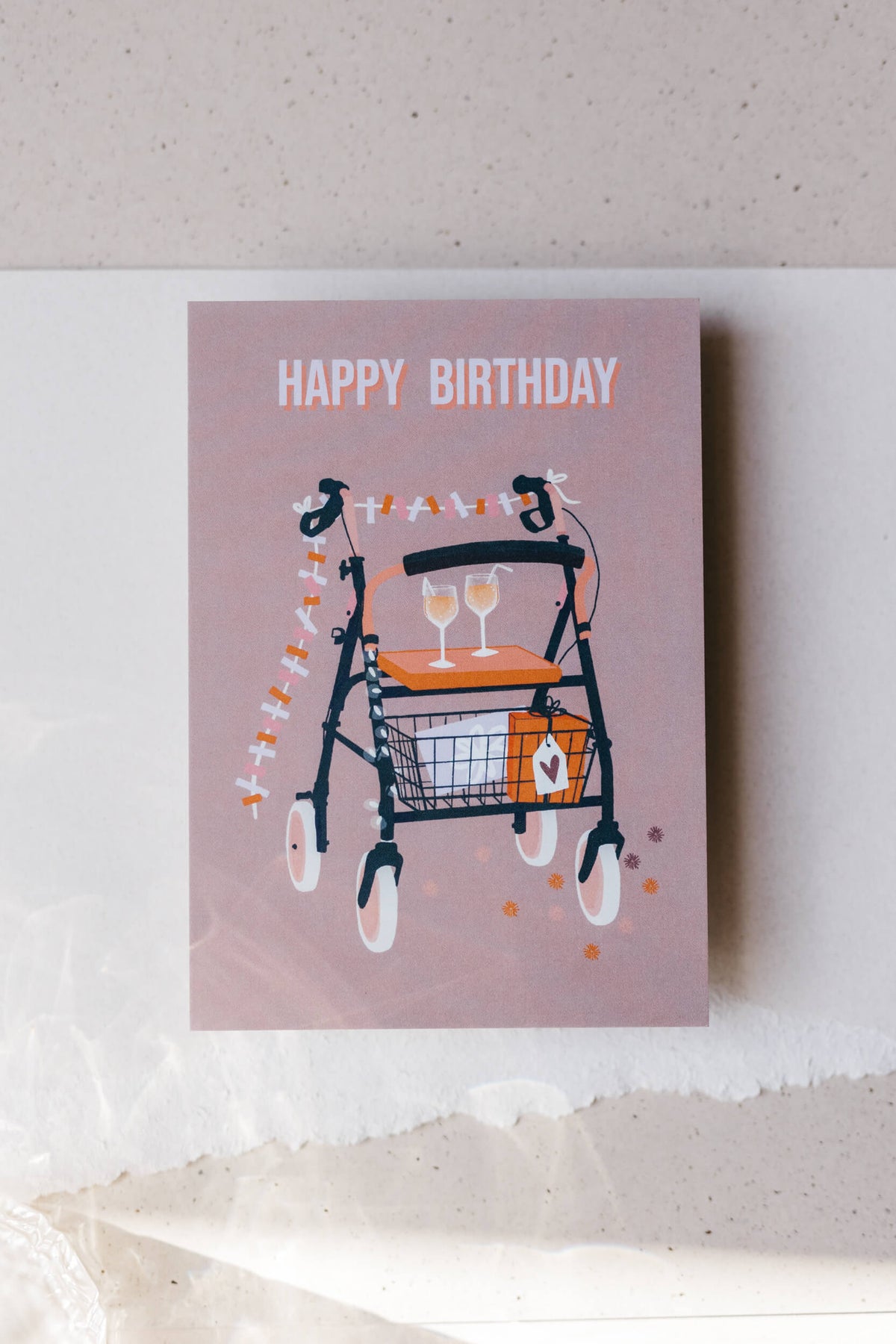 Karte - Rollator Birthday
