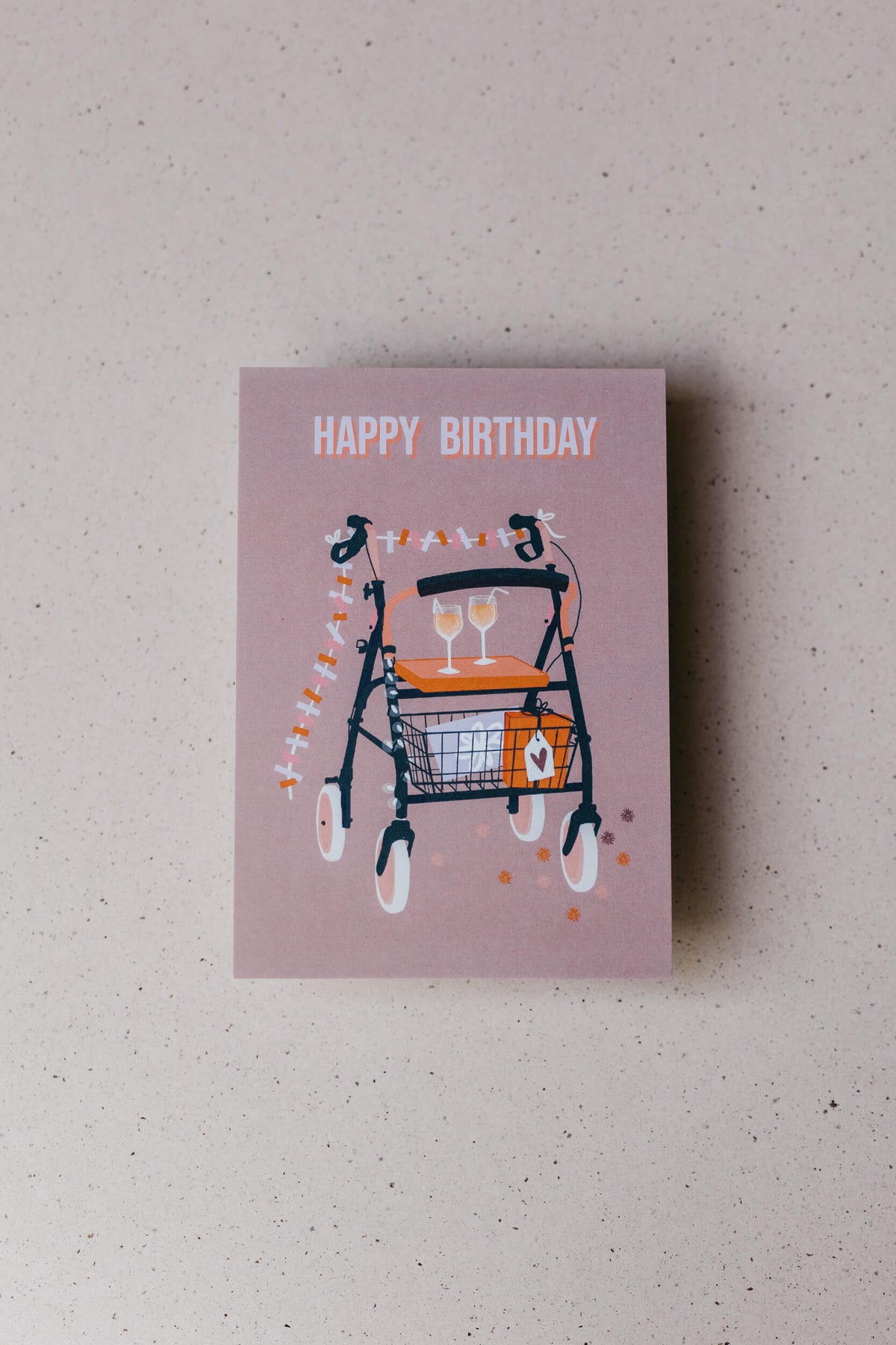Karte - Rollator Birthday