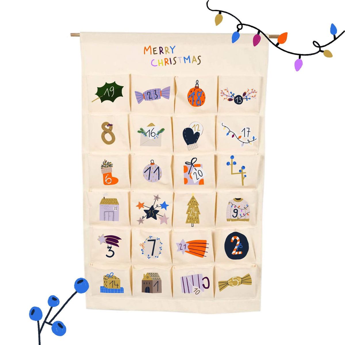Bügelbilderset für den Adventskalender