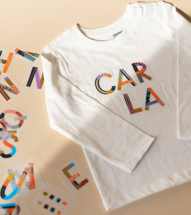 Buchstaben Bügelbilder