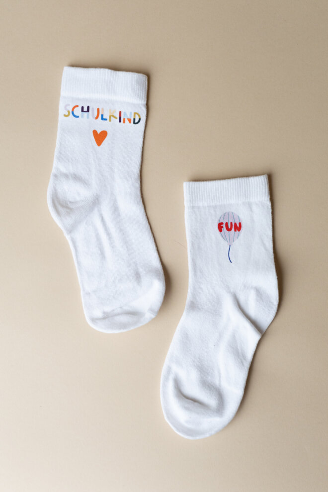 Bügelbilder - Schulkindsocken - Wohoo – Bild 7