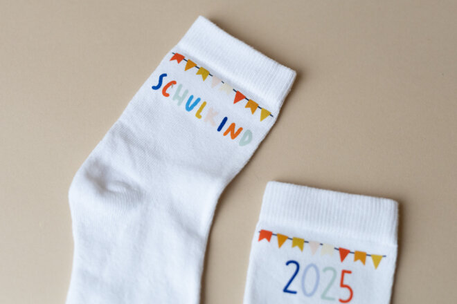 Bügelbilder - Schulkindsocken - Woogie – Bild 3