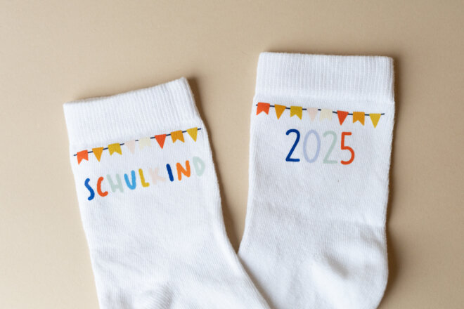 Bügelbilder - Schulkindsocken - Woogie – Bild 2