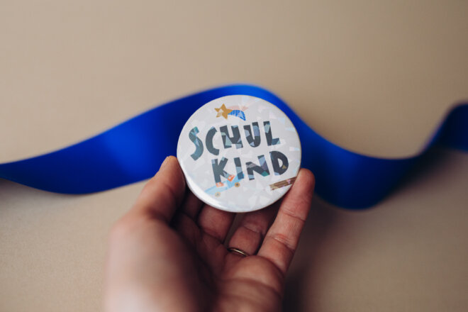 Button - Schulkind - Glitter – Bild 2