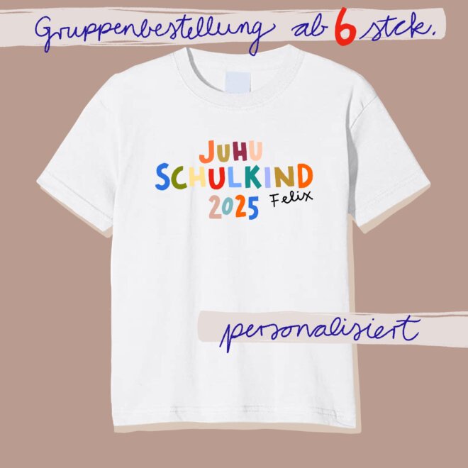 Schulkindbügelbilder - individualisiert - für Gruppen 2