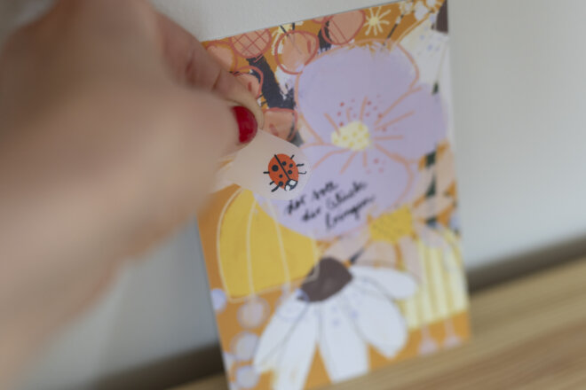 Karte - Glücksbringer mit Bügelbild – Bild 5