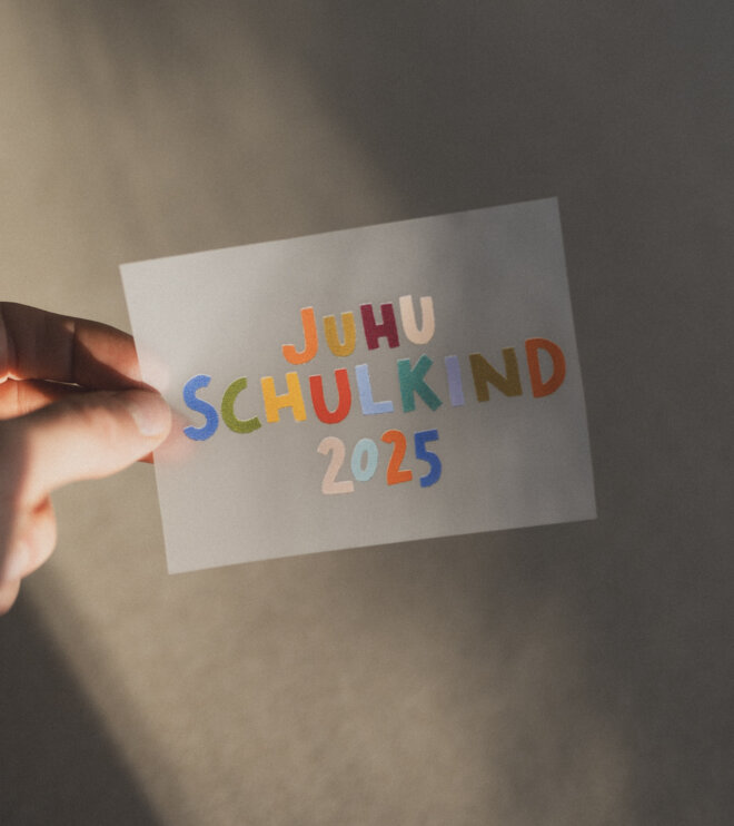 Bügelbild - Schulkind 2025