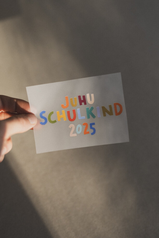 Bügelbild - Schulkind 2025