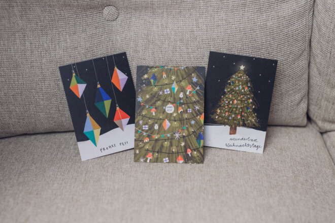 Weihnachtskarten - 3er Set – Bild 3
