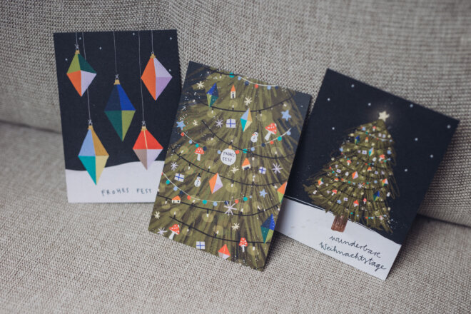 Weihnachtskarten - 3er Set