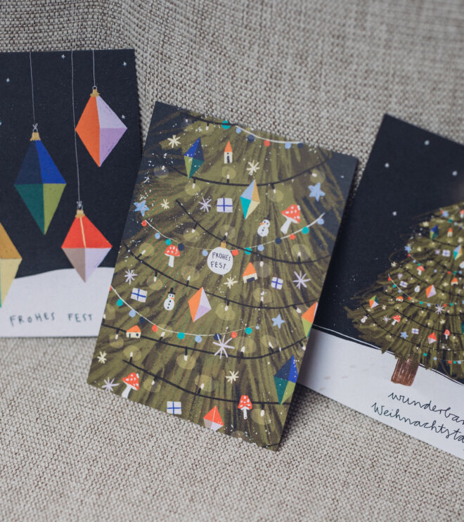 Weihnachtskarten - 3er Set