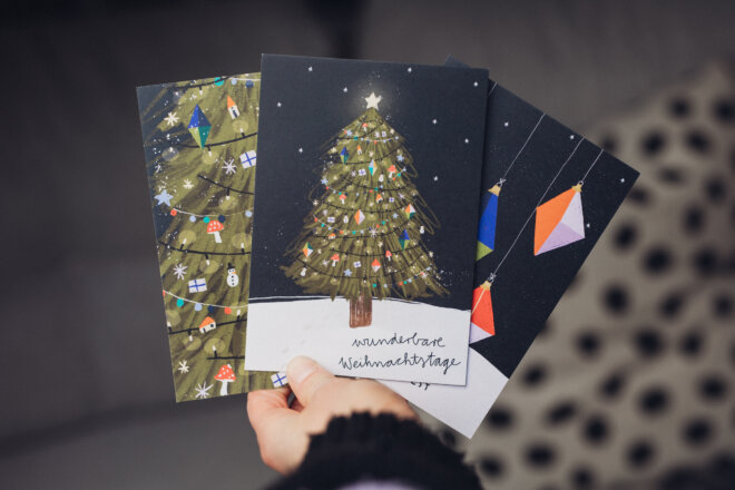 Weihnachtskarten - 3er Set – Bild 8