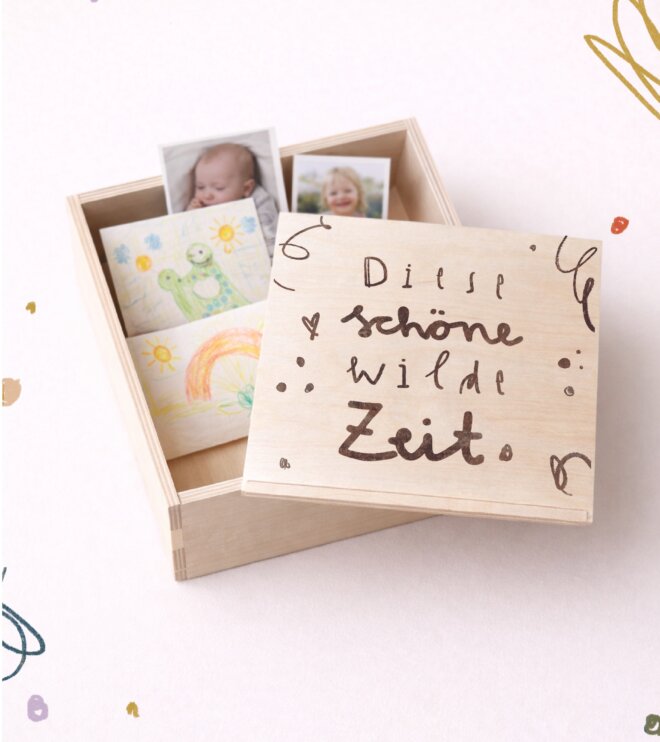 Erinnerungskiste für Mamas und Papas - Diese schöne wilde Zeit