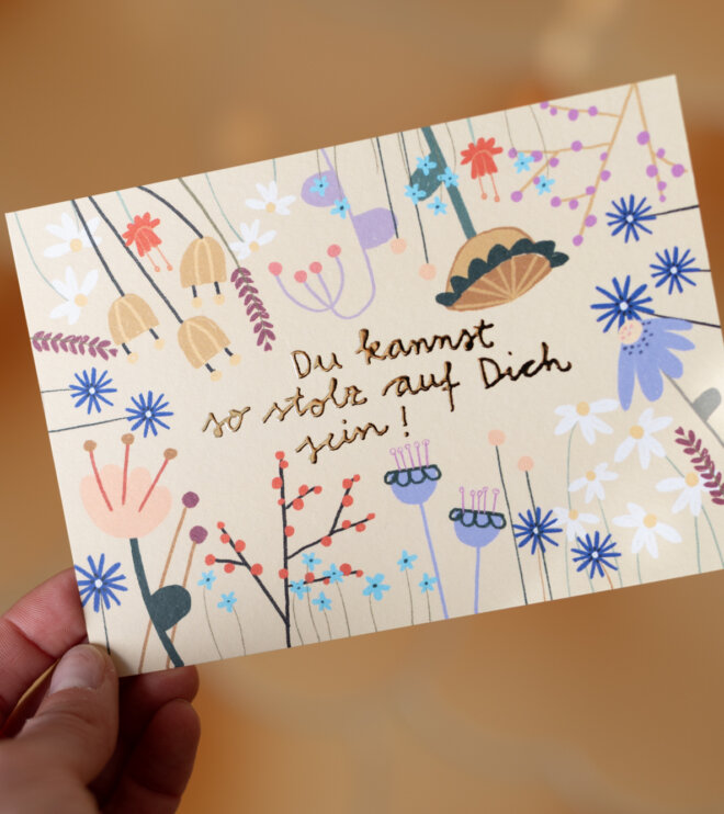 Karte - Stolz auf Dich