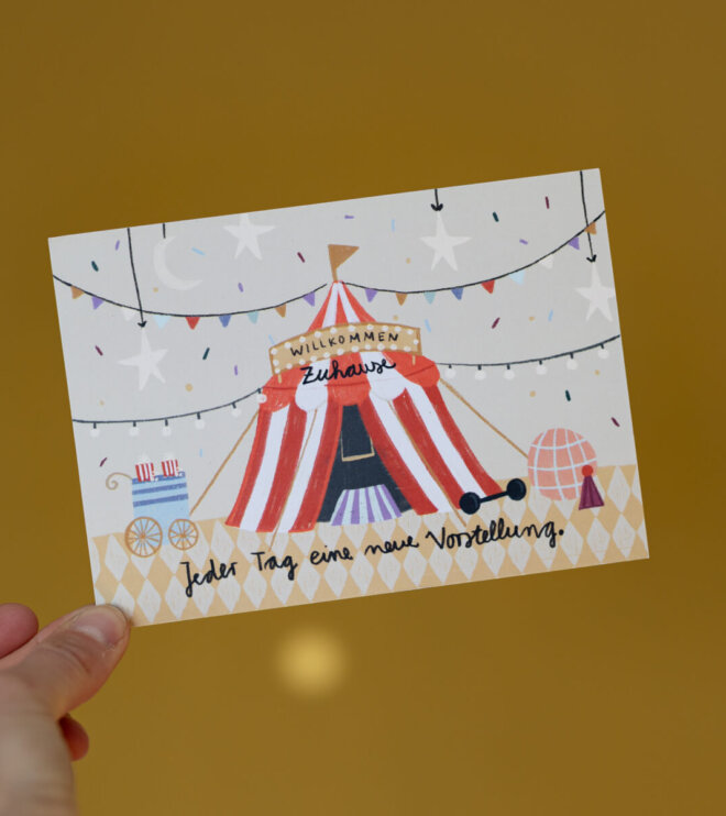 Karte - Zirkus - Alltag